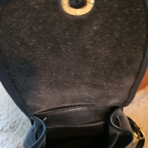 Vintage Coach Black Leather Backpack - Picture 4 of 7